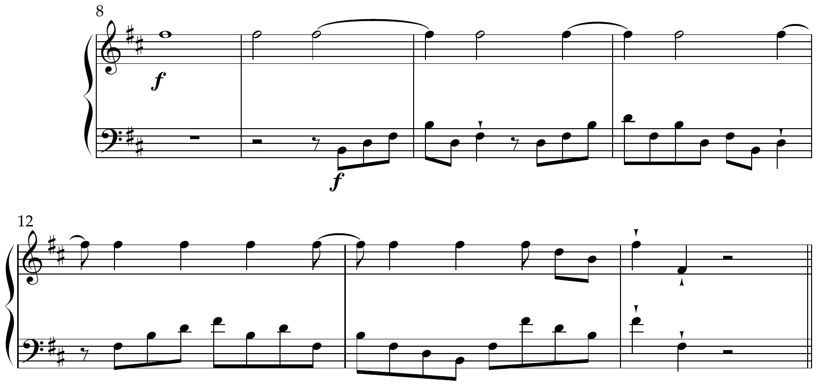Original notated meter